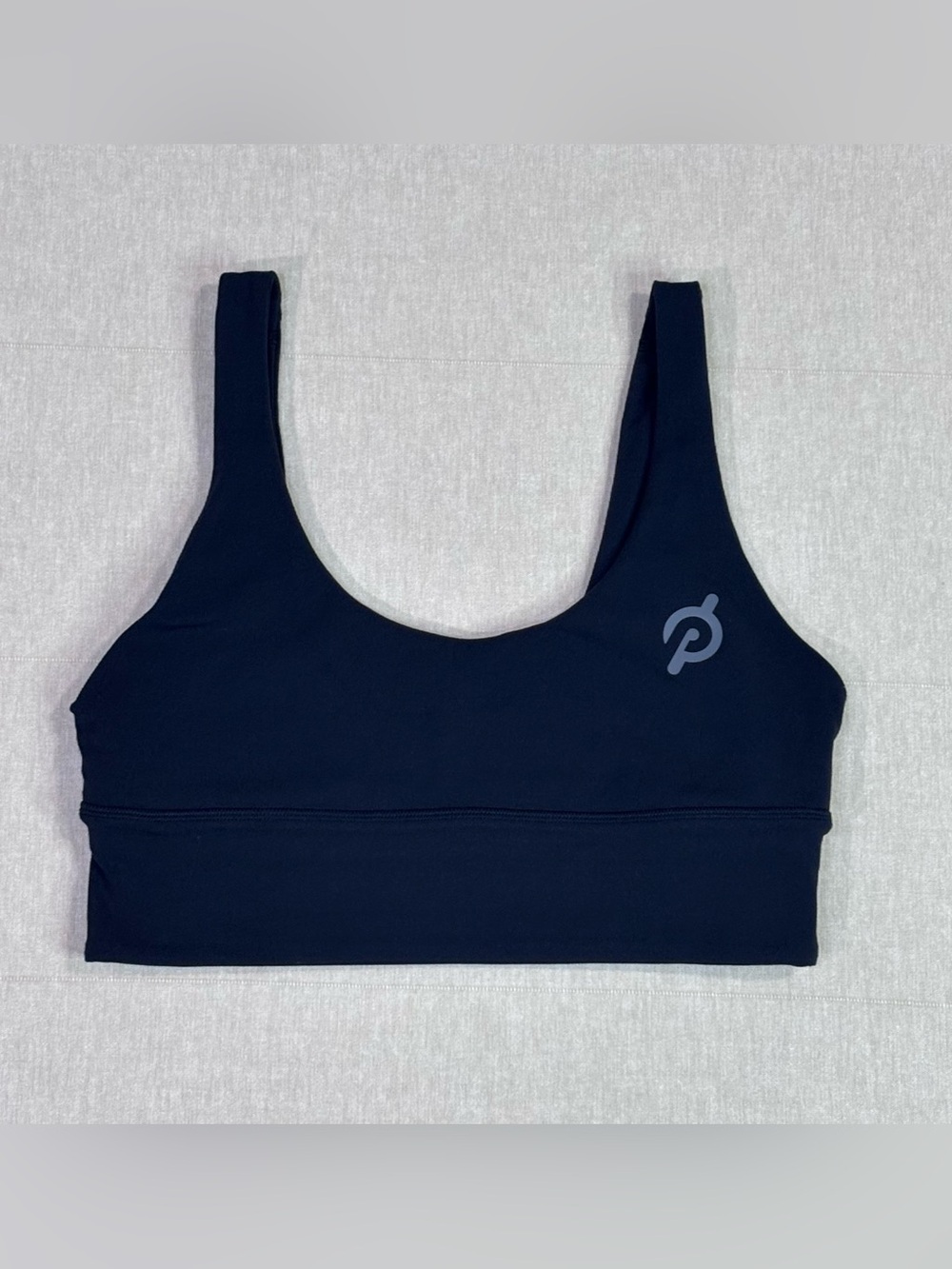 Lululemon Reversible Black Peloton Longline Sports Bra Crop Top Size 8